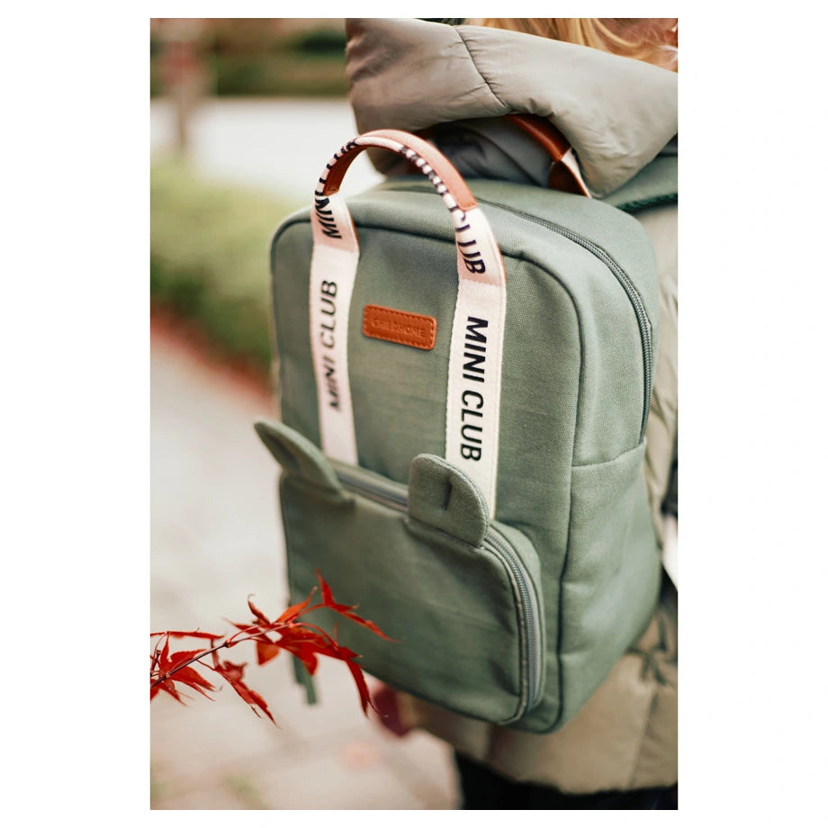 Childhome Mini Club Kids Backpack Signature Green (Green)