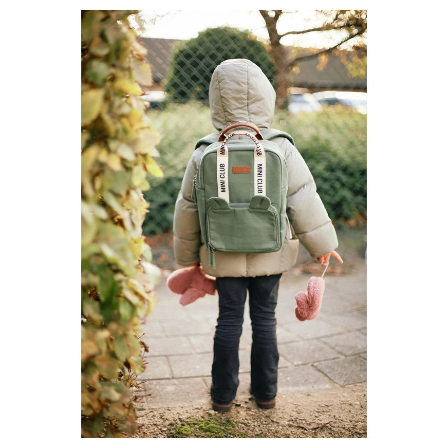 Childhome Mini Club Kids Backpack Signature Green (Green)