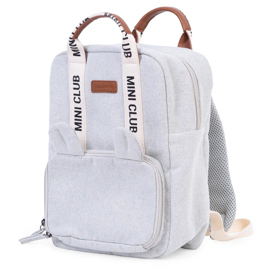 Childhome Mini Club Kids Backpack Signature Off White (Off White)