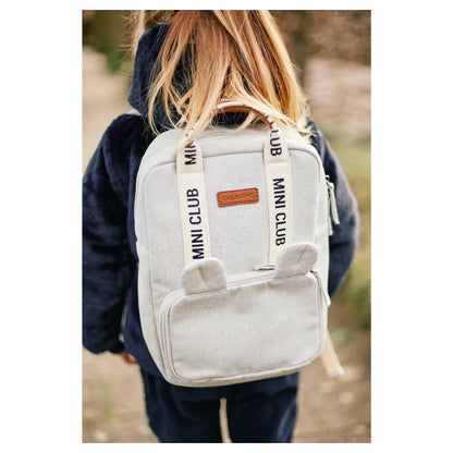 Childhome Mini Club Kids Backpack Signature Off White (Off White)