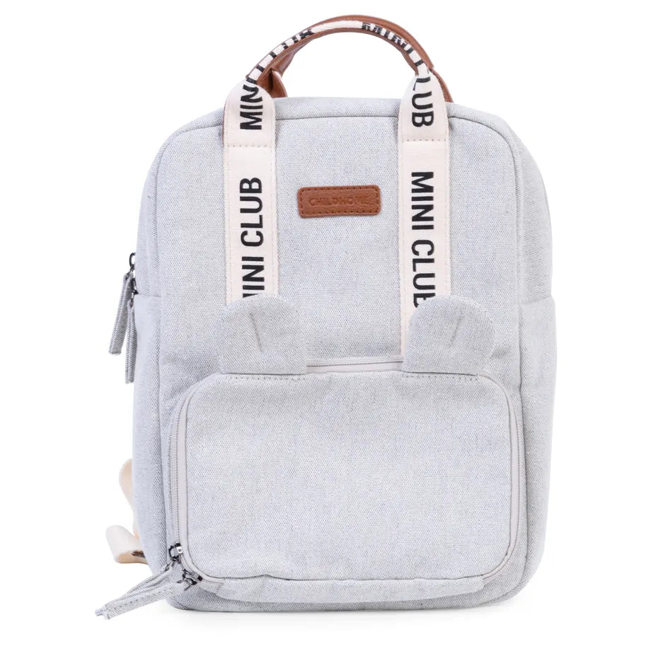 Childhome Mini Club Kids Backpack Signature Off White (Off White)