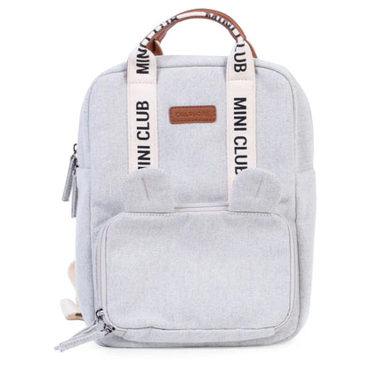 Childhome Mini Club Kids Backpack Signature Off White (Off White)