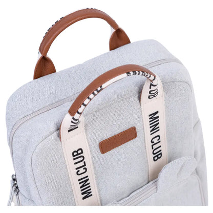 Childhome Mini Club Kids Backpack Signature Off White (Off White)