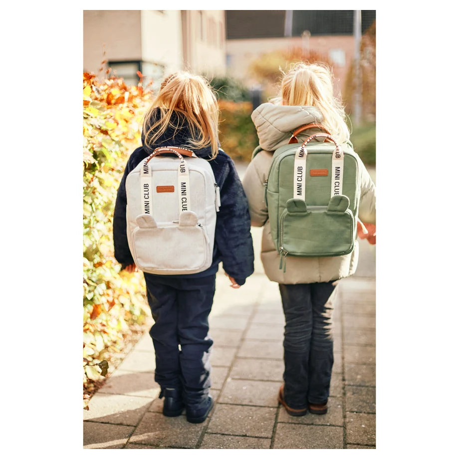 Childhome Mini Club Kids Backpack Signature Off White (Off White)
