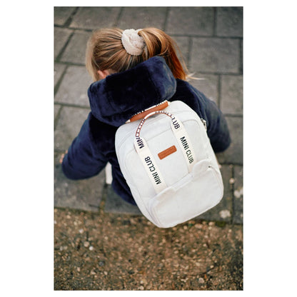 Childhome Mini Club Kids Backpack Signature Off White (Off White)