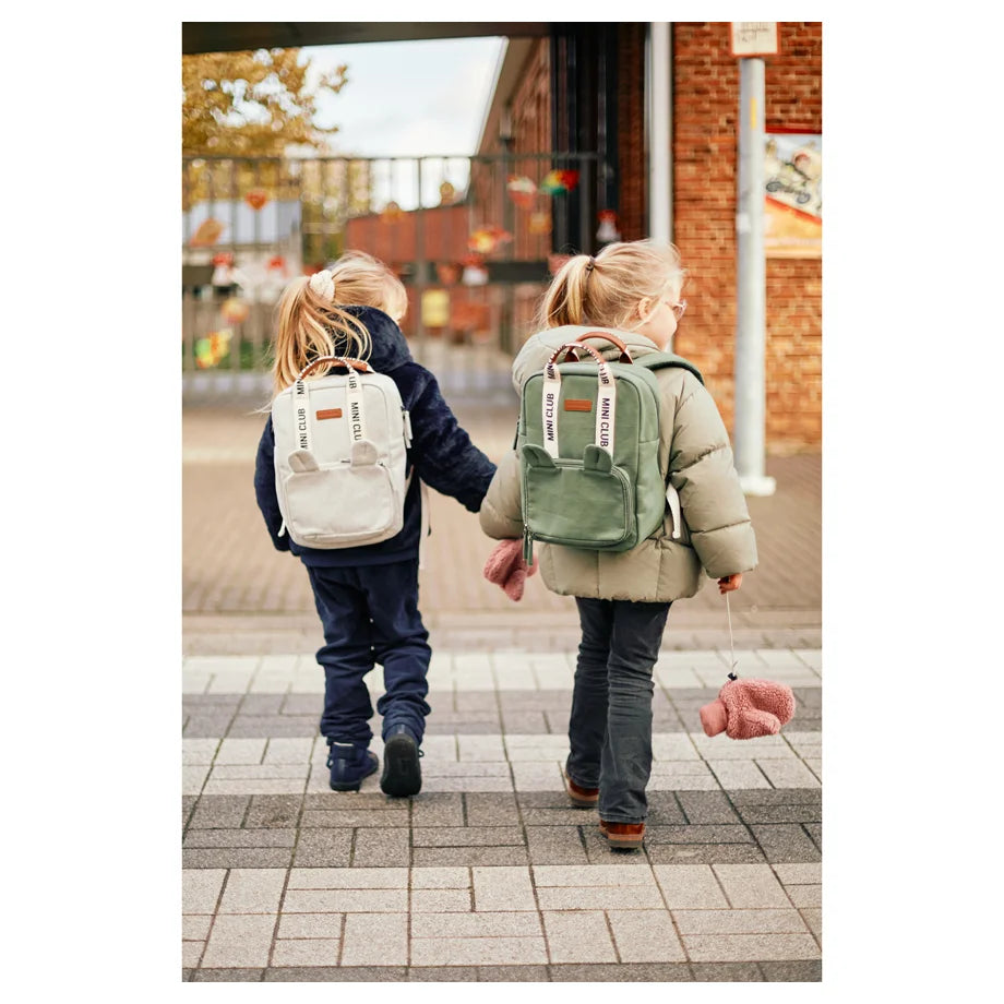 Childhome Mini Club Kids Backpack Signature Off White (Off White)