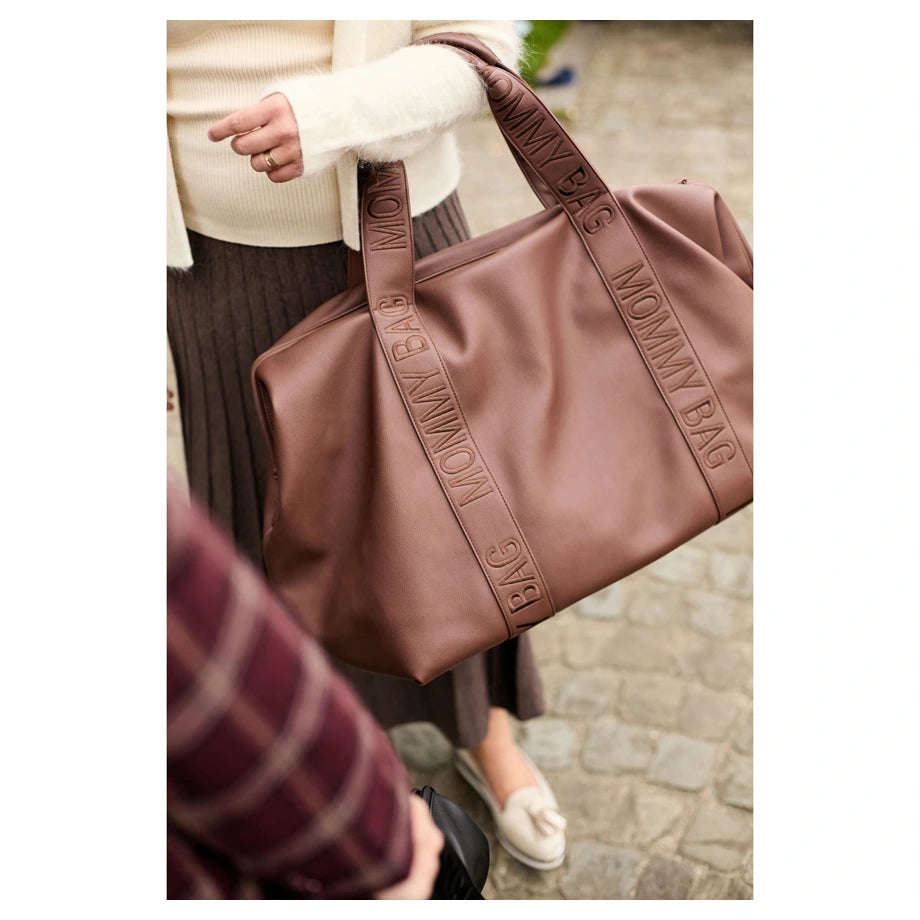 Childhome Mommy Bag Signature (Simili Dark Brown)