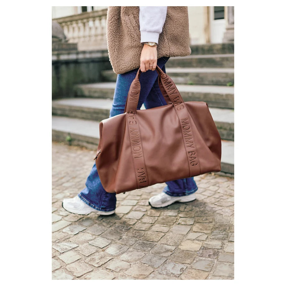 Childhome Mommy Bag Signature (Simili Dark Brown)