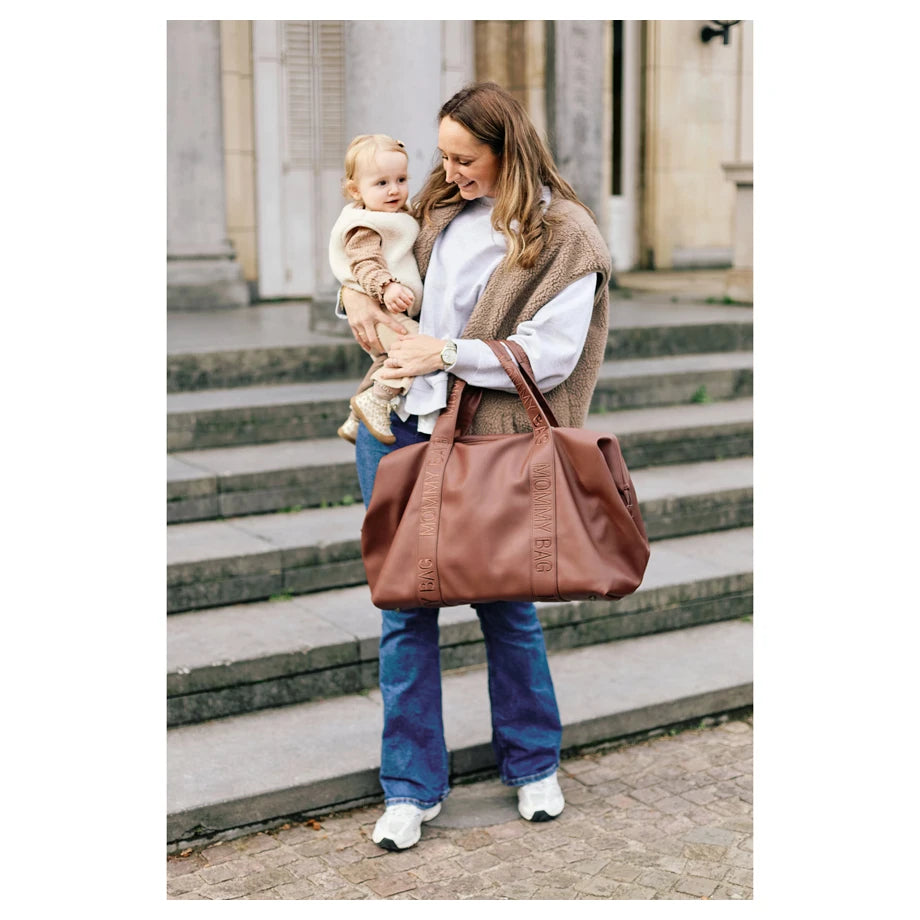 Childhome Mommy Bag Signature (Simili Dark Brown)