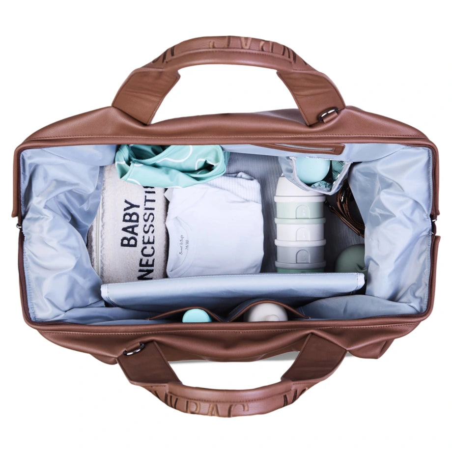 Childhome Mommy Bag Signature (Simili Dark Brown)