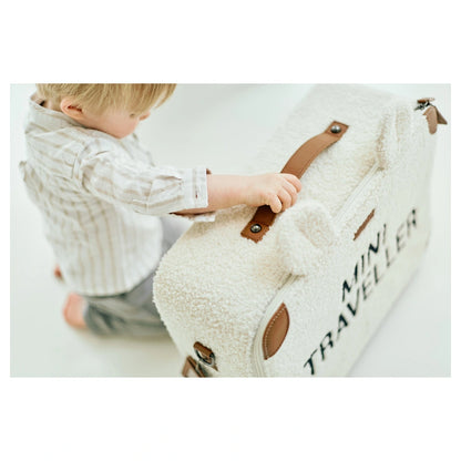 Childhome Mini Traveller Kids Suitcase (Teddy Off White)