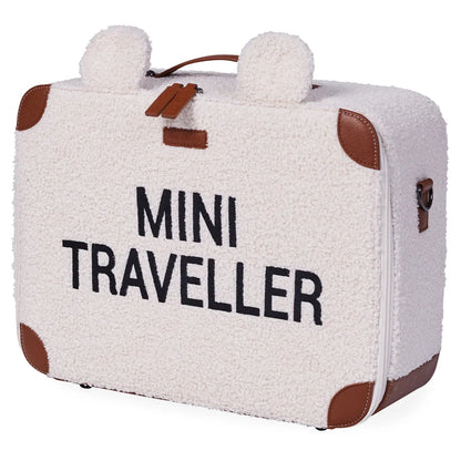 Childhome Mini Traveller Kids Suitcase (Teddy Off White)