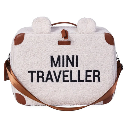 Childhome Mini Traveller Kids Suitcase (Teddy Off White)