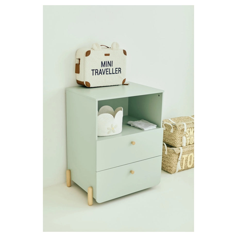 Childhome Mini Traveller Kids Suitcase (Teddy Off White)