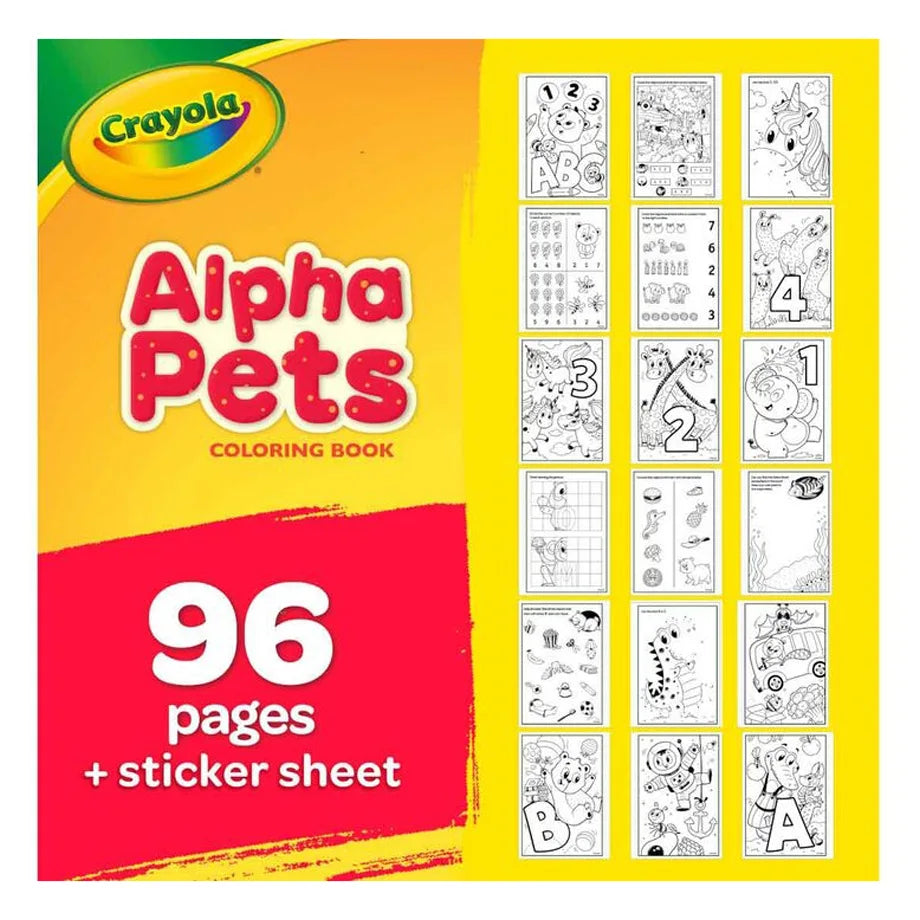 Crayola 96-Page Coloring Book (AlphaPets)