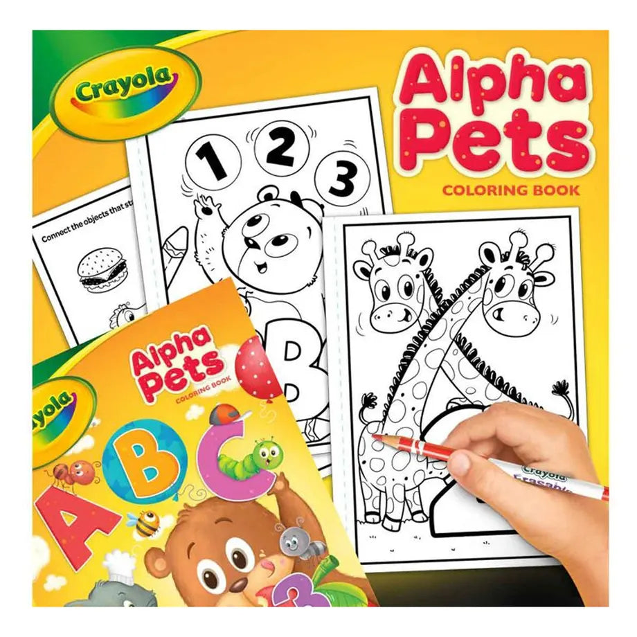 Crayola 96-Page Coloring Book (AlphaPets)