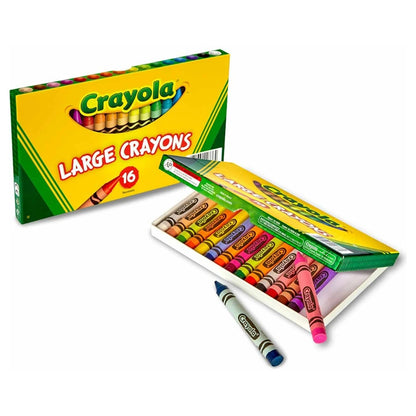 Crayola 16 Ct. Large Crayons (Lift Lid Box)
