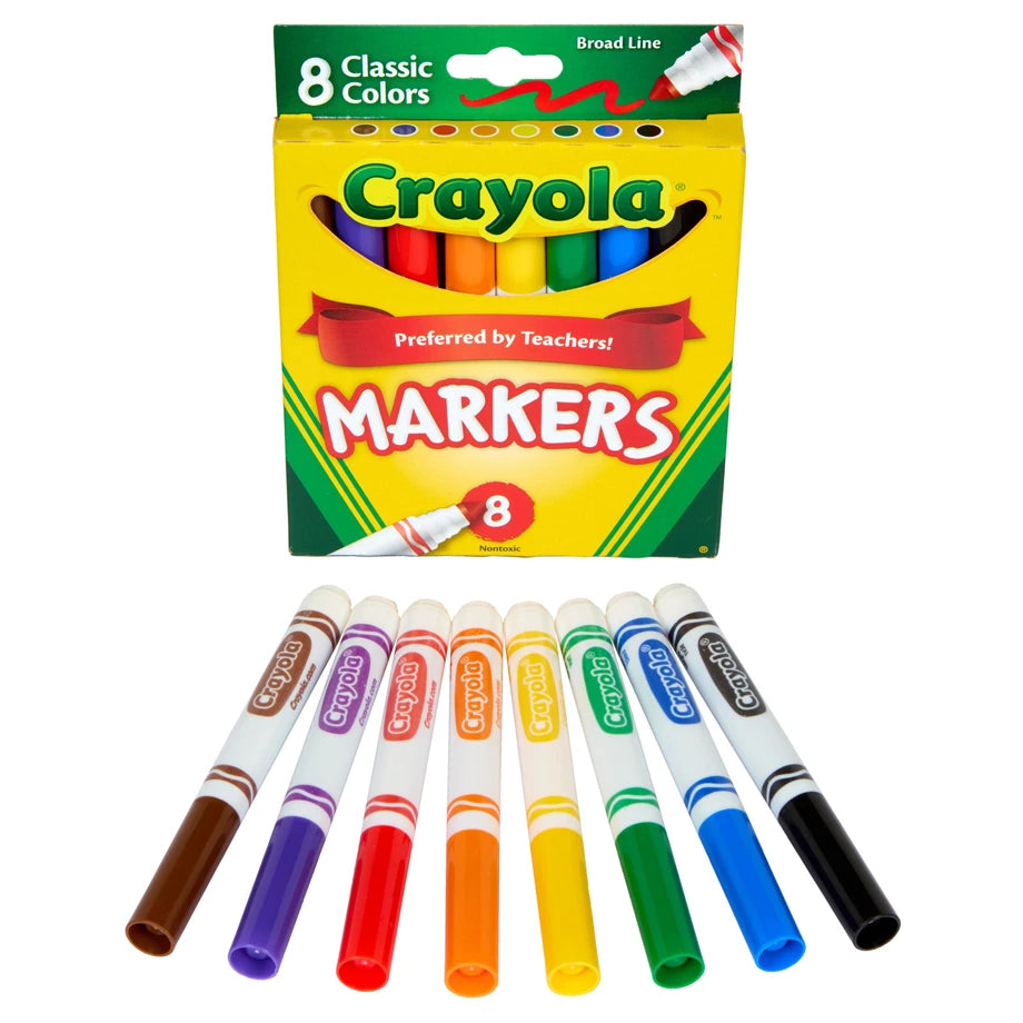 Crayola 8 Ct. Classic Broad Line Markers