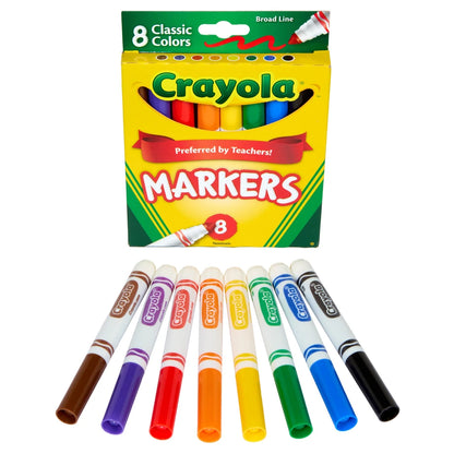 Crayola 8 Ct. Classic Broad Line Markers