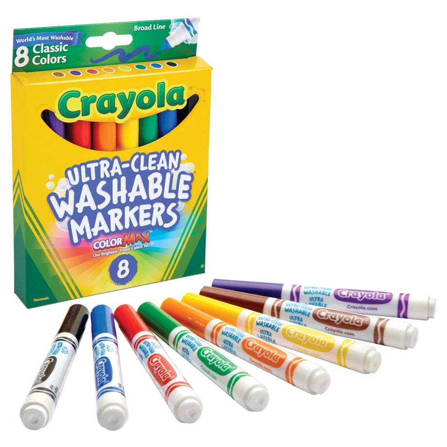 Crayola 8 Ct. Ultra Clean Broad Line Markers