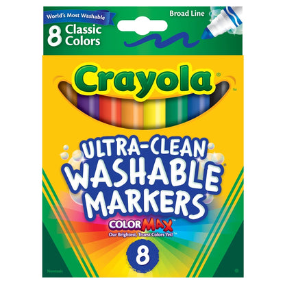 Crayola 8 Ct. Ultra Clean Broad Line Markers