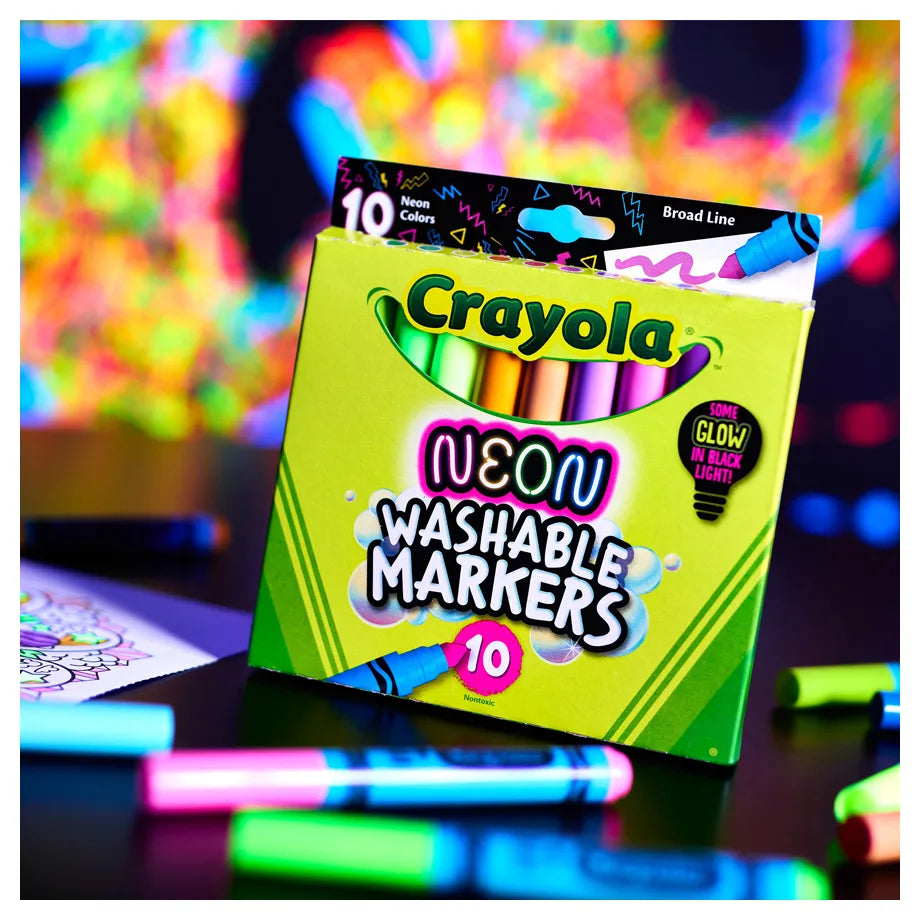 Crayola 10 Ct. Neon Broad Line Markers
