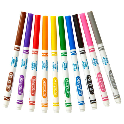 Crayola 10 Ct. Ultra Clean Washable Classic Fine Line Color Max Markers