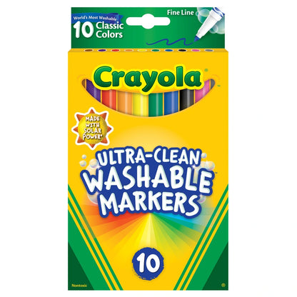Crayola 10 Ct. Ultra Clean Washable Classic Fine Line Color Max Markers