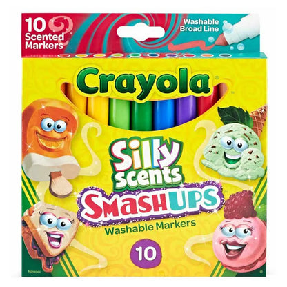 Crayola 10 Ct. Silly Scents Smash Ups Broad Line Washable Markers