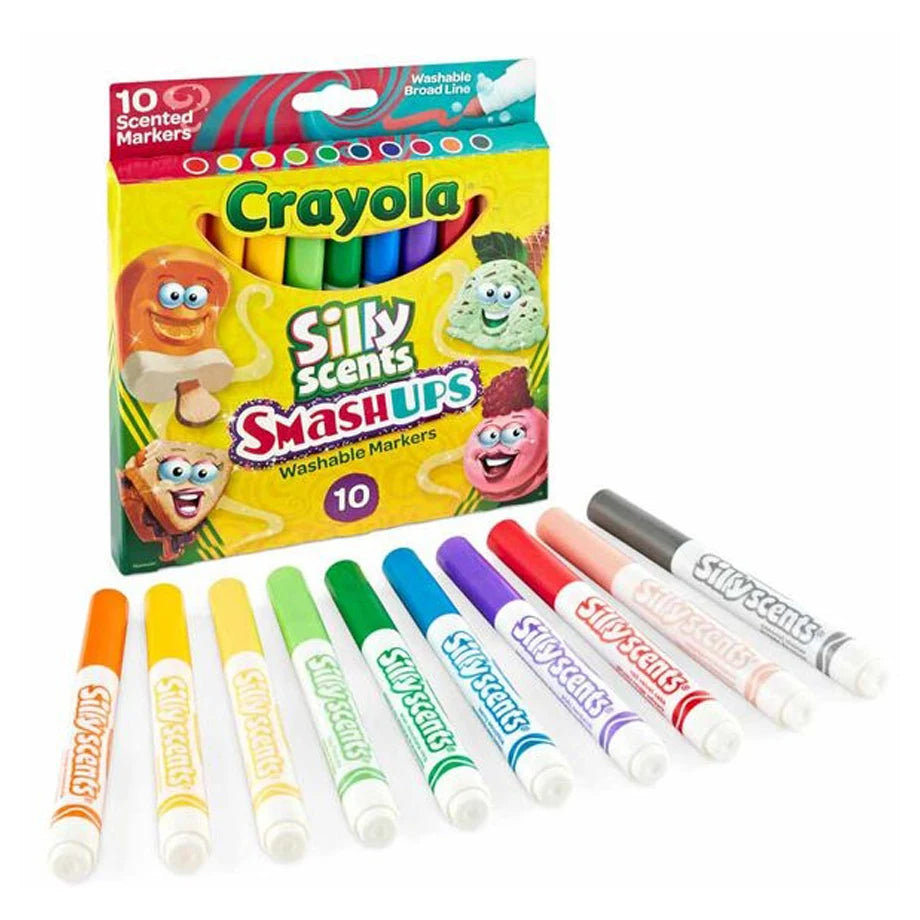 Crayola 10 Ct. Silly Scents Smash Ups Broad Line Washable Markers