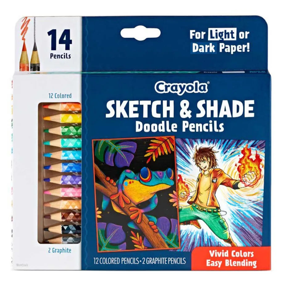 Crayola 14 Ct. Sketch & Shade Doodle Pencils