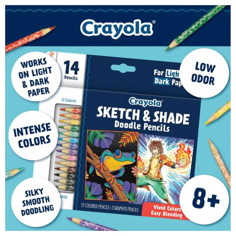 Crayola 14 Ct. Sketch & Shade Doodle Pencils