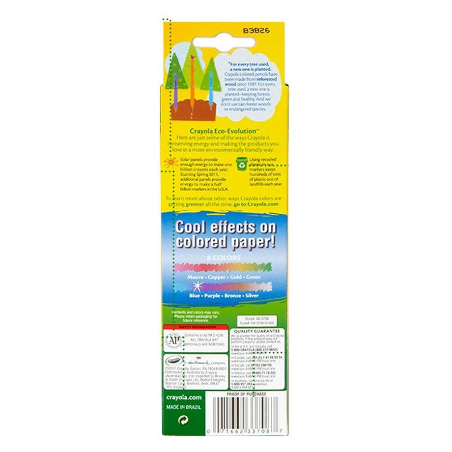 Crayola 8 Ct. Metallic Colored Pencils