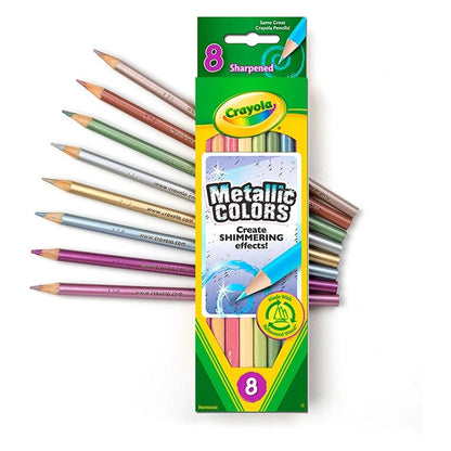 Crayola 8 Ct. Metallic Colored Pencils