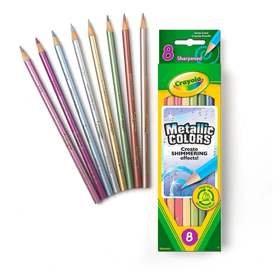 Crayola 8 Ct. Metallic Colored Pencils