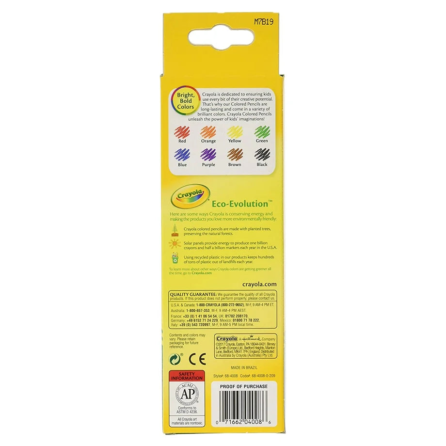 Crayola 8 Ct. Colored Pencils (Long)