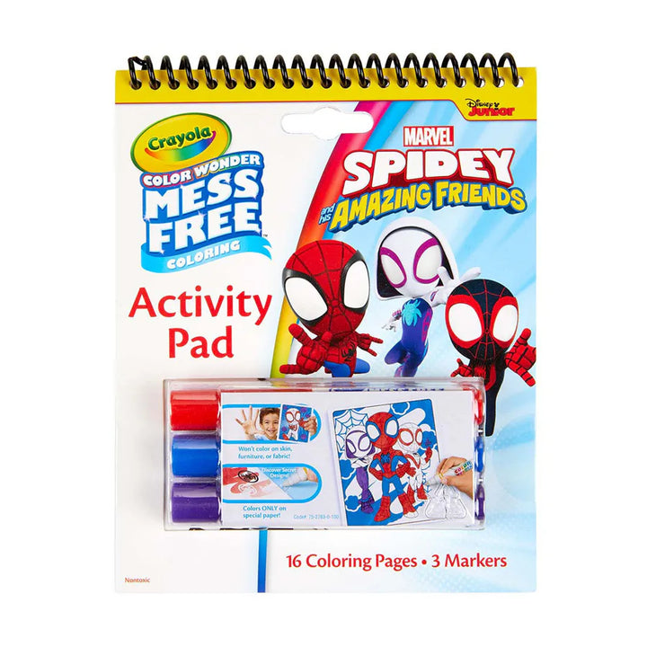 Crayola Color Wonder Activity Pad And Marker - Spidey And His Amazing Friends