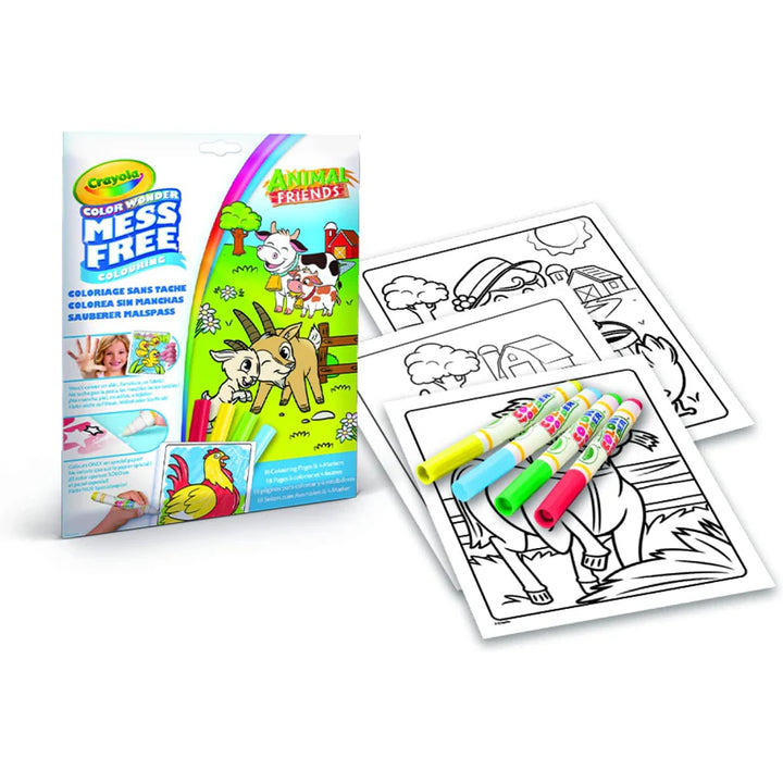 Crayola Wonder Set Animal Friends Coloring Book w/ Markers