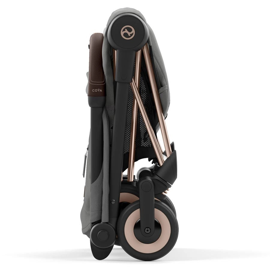 Cybex - Coya Ultra-Compact Stroller (Rosegold/Mirage Grey)