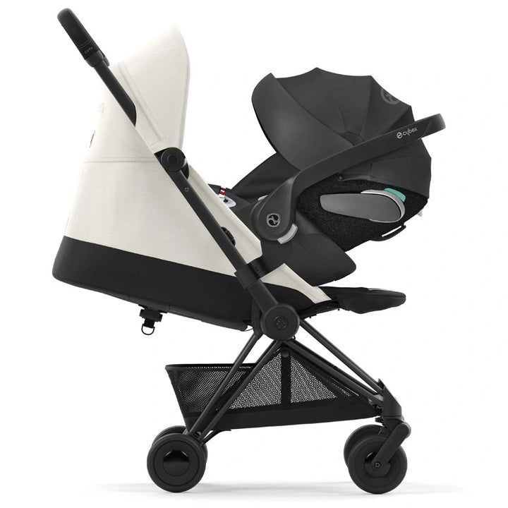 cybex coya off white Cybex Coya Ultra-Compact Stroller - Matt Black/White