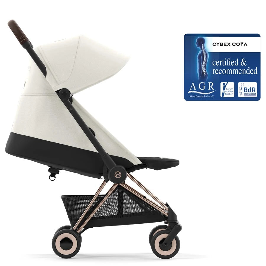 Cybex - Coya Ultra-Compact Stroller (Rosegold/Off White)