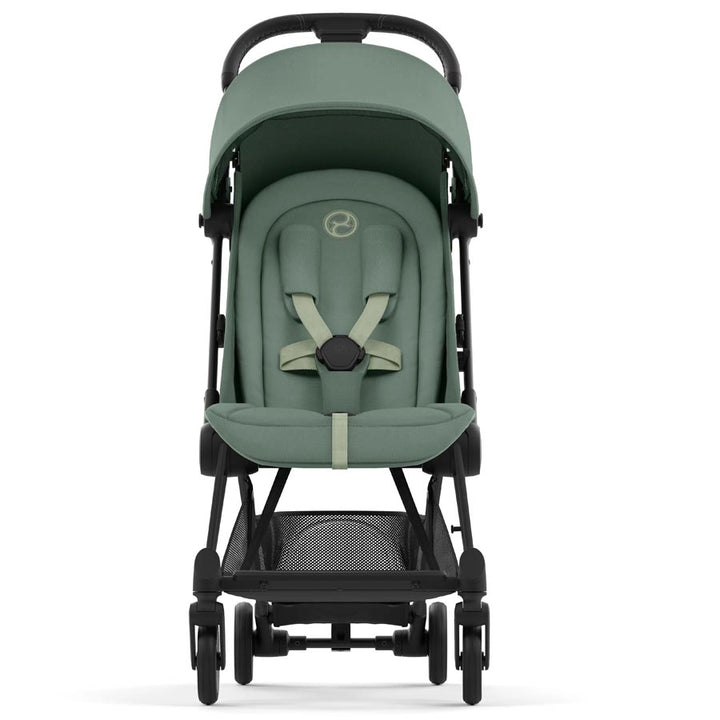 Cybex - Coya Ultra-Compact Stroller (Matt Black/Leaf Green)