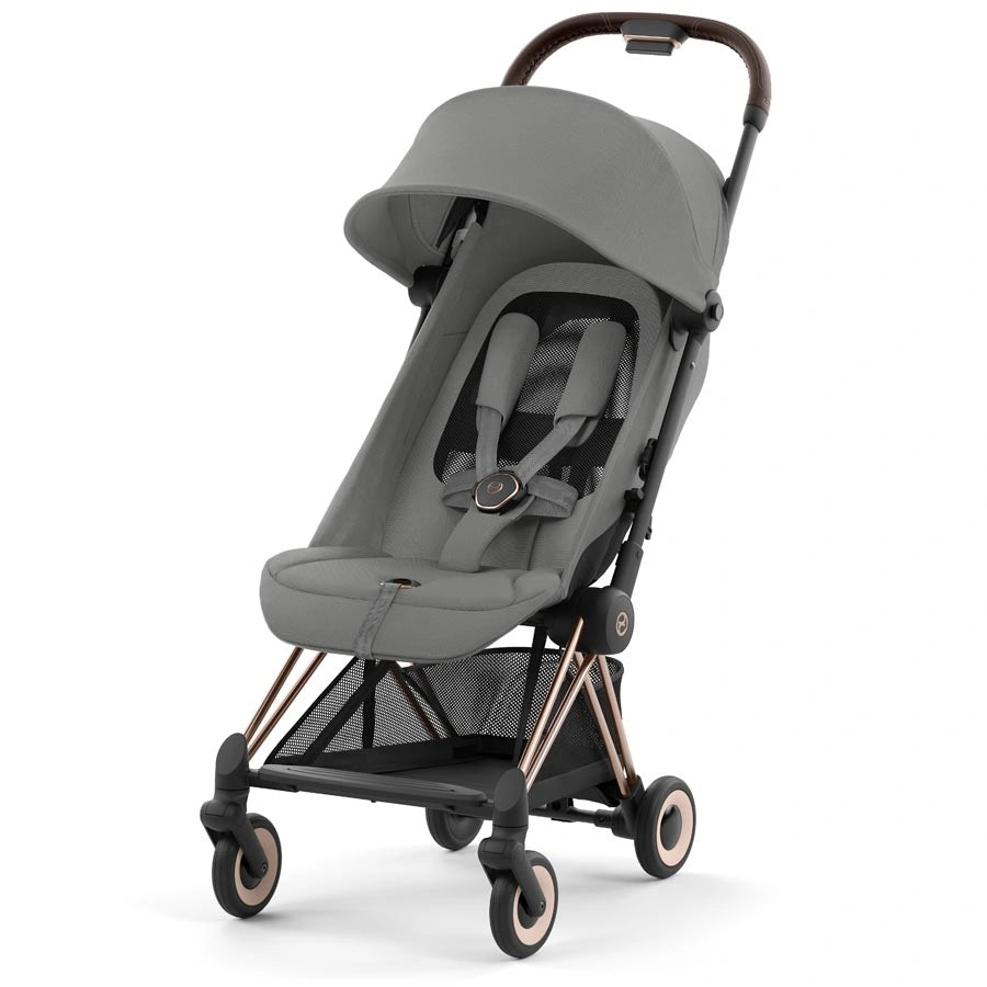 Cybex - Coya Ultra-Compact Stroller (Rosegold/Mirage Grey)