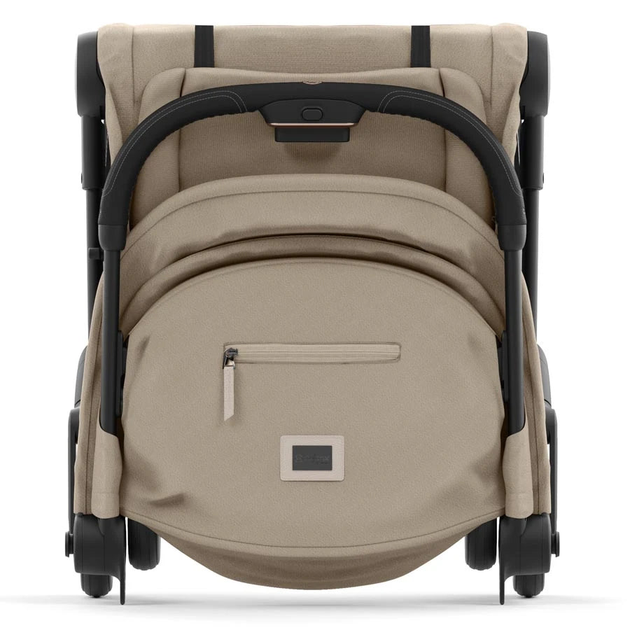 عربة أطفال كويا الترا كومباكت من سايبكس (أسود غير لامع/بيج مريح) عربة أطفال كويا الترا كومباكت من سايبكس (أسود غير لامع/بيج مريح)