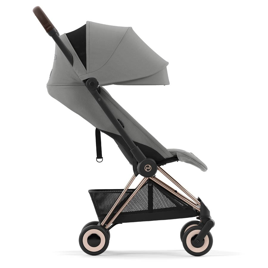 Cybex - Coya Ultra-Compact Stroller (Rosegold/Mirage Grey)