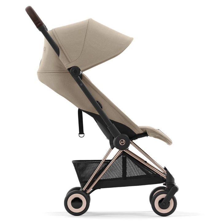 Cybex - Coya Ultra-Compact Stroller (Matt Black/Cozy Beige)