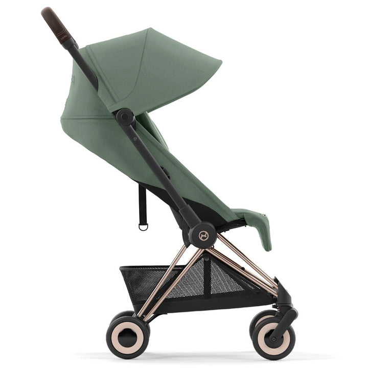 Cybex - Coya Ultra-Compact Stroller (Rosegold/Leaf Green)