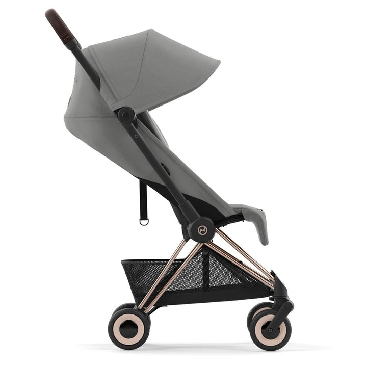 Cybex - Coya Ultra-Compact Stroller (Rosegold/Mirage Grey)
