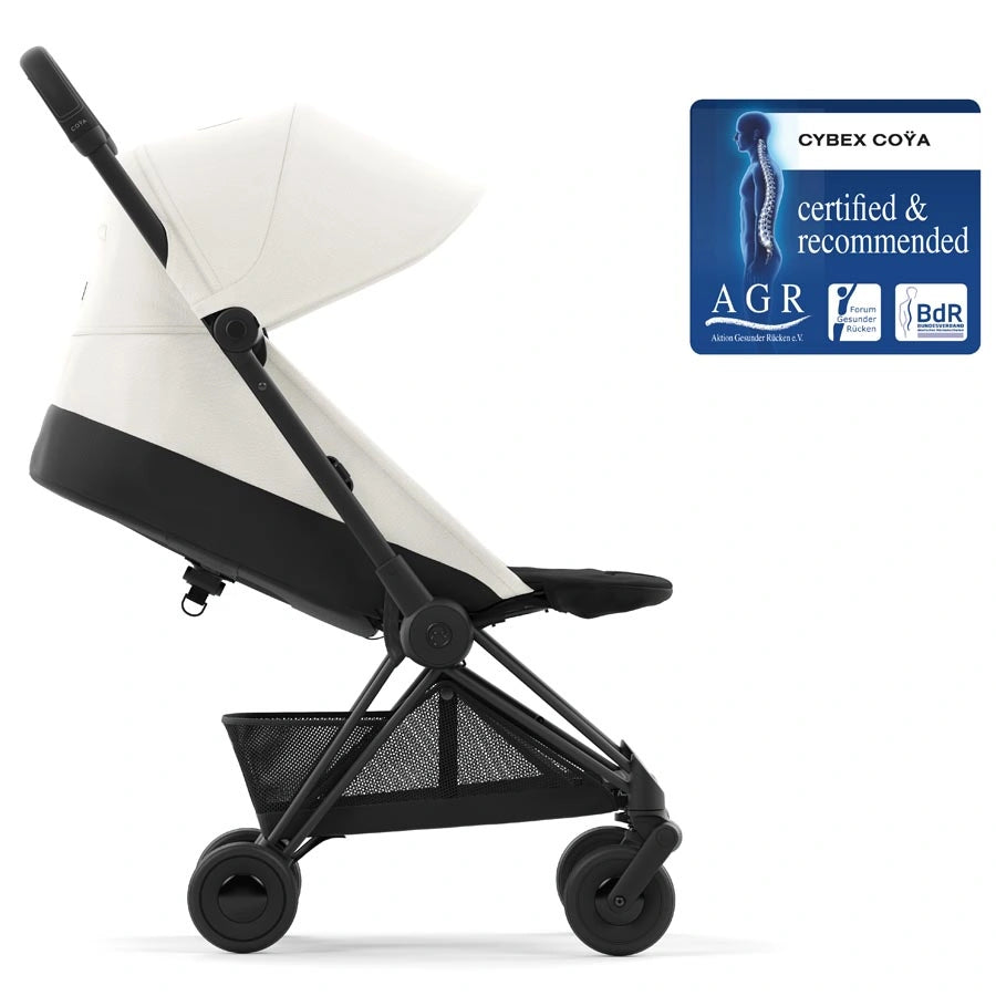 Cybex - Coya Ultra-Compact Stroller (Matt Black/Off White)