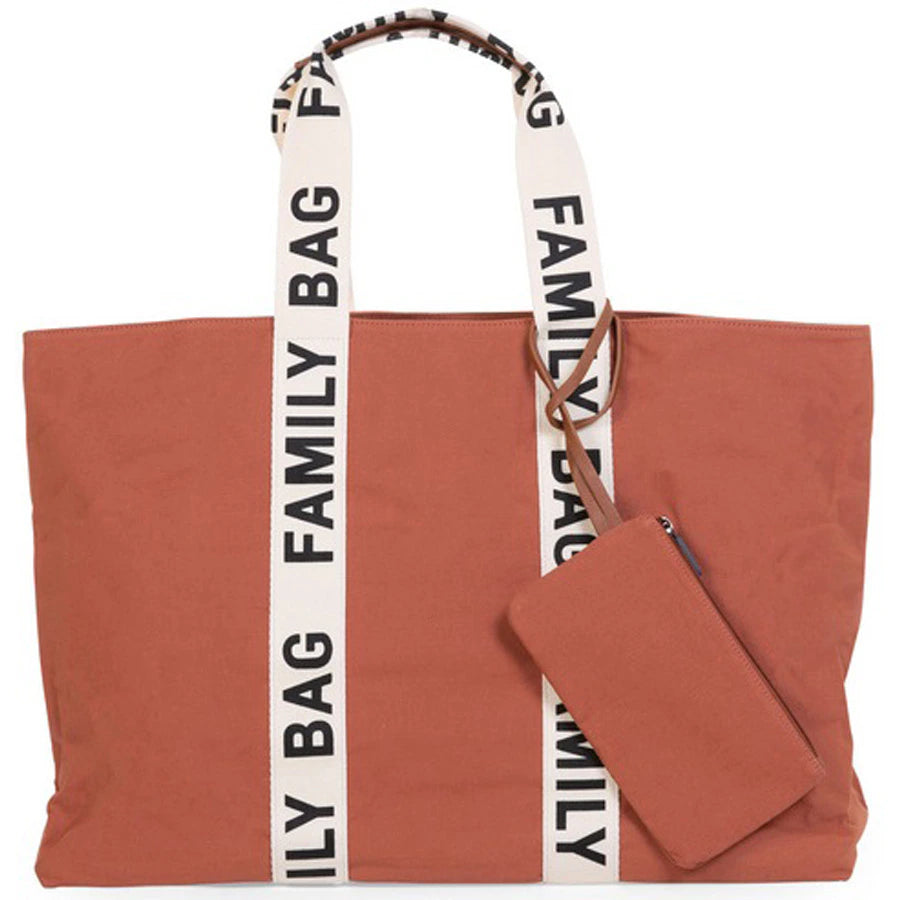 Childhome Family Bag Signature Canvas (Terracotta)